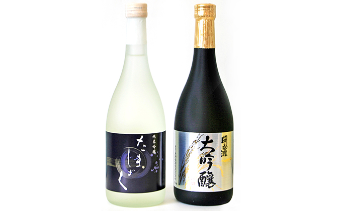 [神結] 大吟醸 闘竜灘・純米吟醸 たましずく 飲み比べ 720ml 2本セット [ 加東市産山田錦 神結酒造 日本酒 酒 お酒 四合瓶 贈答品 ギフト 兵庫県 兵庫 加東市 ]