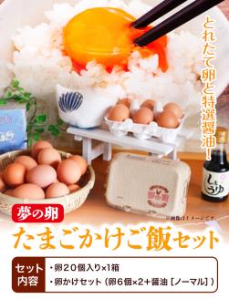 卵 たまご 夢の卵 赤玉 卵かけご飯セット 20個 + 12個 醤油 1本《90日以内に出荷予定(土日祝除く)》株式会社めぐみ 岡山 卵かけごはん---124_87_90d_23_14500_s---