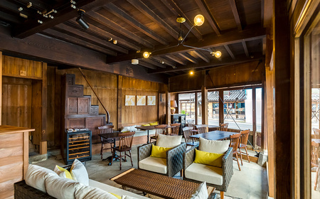 佐原商家町ホテルNIPPONIA VMG CAFE 自家製サツマイモモンブラン ドリンクセット チケット（1名様） KTRBJ008【ふるさと納税 カフェ スイーツ 食事券 チケット お食事券 グルメ