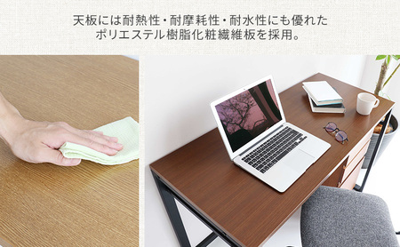 ワークデスク Work Desk Expand ブラウン オープン棚付き インテリア 市場家具