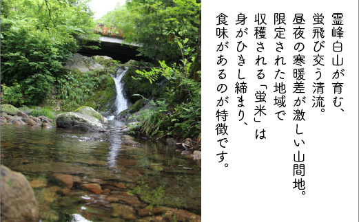 016018. 令和５年産【特別栽培米コシヒカリ】 蛍米精米10kg（5kg×2袋）