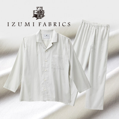 
＜サイズ:S(男女兼用)＞プレミアムパジャマ　抗菌防臭やわらか超長綿使用　色:プラチナグレー【1212732】
