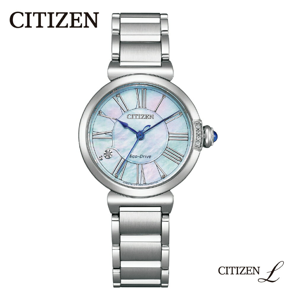 【ふるさと納税】【CITIZEN】 シチズンL (エル) EM1060-87N シチズン エル 腕時計 レディース シルバー ラウンド型 ステンレス 光発電 エコ・ドライブ 防水 サファイアガラス メーカー保証 新潟県 妙高市