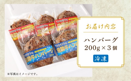 【お一人様にもおすすめ！】飛騨牛ハンバーグ（200g×3個）冷凍 個包装 長期保存に便利 下呂温泉 ハンバーグ 飛騨