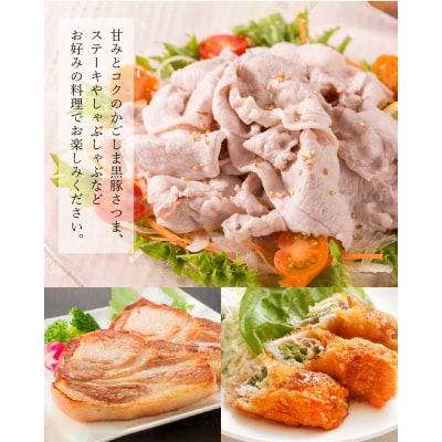 南九州市産かごしま黒豚さつまバラエティ 3.12kg【配送不可地域：離島】