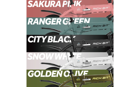 電動アシスト自転車 RICHBIT CITY ASSIST レンジャーグリーン 【Acalie】 コンパクト 折りたたみ[MGS006-4]