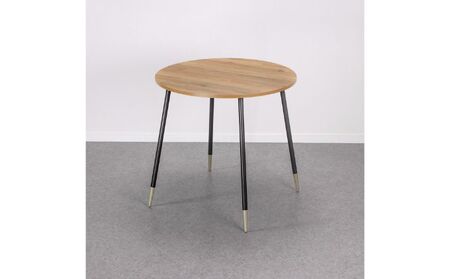 【andFREL】FS サークルテーブル 天板 メラミン ミディアムオーク 幅75cm 奥行75cm 高さ72cm インテリア 家具 おしゃれ シンプル モダン 円形 ワークデスク ダイニングテーブル スタイリッシュ 耐久性 ※離島への配送不可