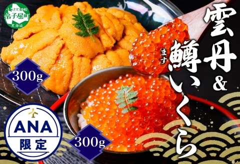 3408. 雲丹 300g 鱒いくら醤油漬け 300g 海鮮2種 ウニ チリ産 冷凍 雲丹 鱒いくら いくら イクラ 海鮮 海鮮丼 北海道 弟子屈町