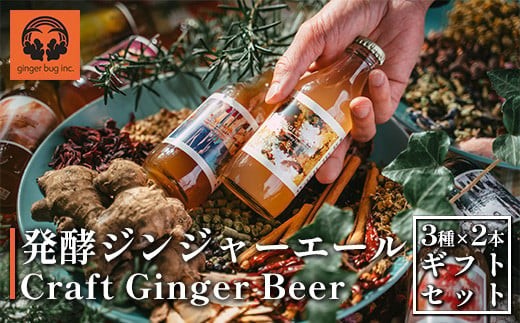 
                  発酵ジンジャーエール 3種×2本ギフトセット　【11100-0179】
                