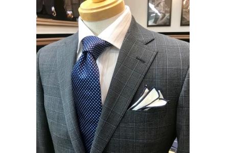 セミハンドメードオーダースーツ、イタリア製生地有名ブランド　Ermenegildo Zegna　Samurai Bespoke＜29-2＞ 