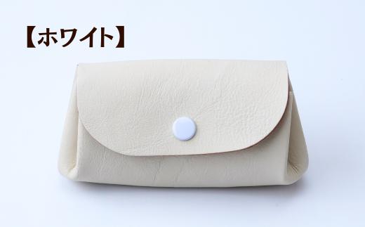 【ホワイト】UNISOLE マルチケース ｜ 革小物 革 学生ブランド 手づくり ユニソレ おしゃれ 小物 革製品 プレゼント ギフト 贈り物 草加レザー 草加 獨協大学 大学生 草加市 埼玉県