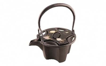 【高岡銅器】鉄燗鍋 七宝漆螺鈿蓋付