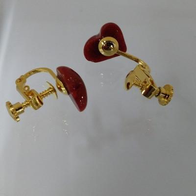 ふるさと納税 伊勢市 珊瑚イヤリング・ハート　1062 |  | 02