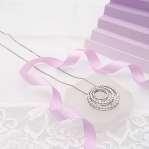 プラチナ 3.0ct サークル　ダイヤモンド ペンダントネックレス　HH-019517