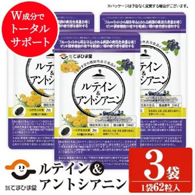 ふるさと納税 日置市 【てまひま堂】ルテイン&amp;アントシアニン(1袋62粒入り×3袋)鹿児島　日置市　1日2粒目安