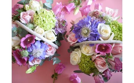 平塚産バラのアレンジメントS定期便（年3回）