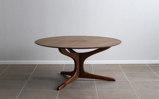 【FILE FURNITURE WORKS】ダイニングテーブル（DT-6 Round Table）［ 京都 家具 インテリア テーブル 机 おしゃれ 高級 人気 おすすめ 国産 職人 一点もの オーダー 東京 田園調布 ショールーム ］ 