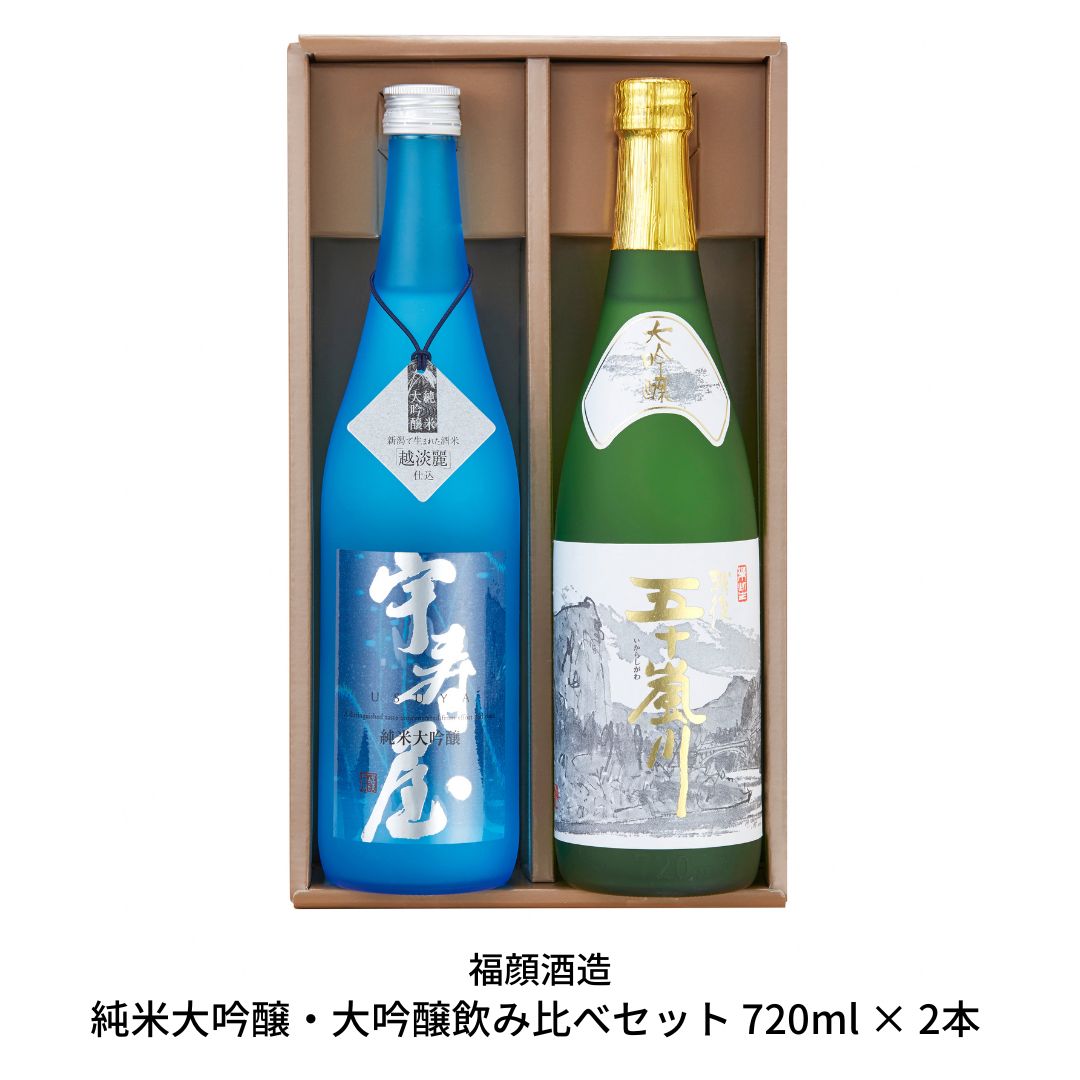 【ふるさと納税】純米大吟醸 大吟醸 飲み比べ 720ml × 2本 日本酒 [福顔酒造] 【017S032】