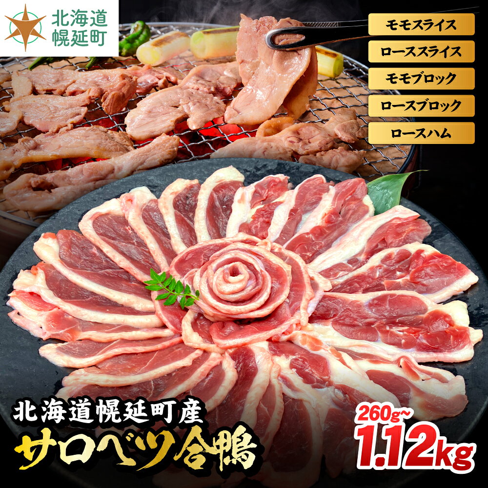 【ふるさと納税】北海道産 合鴨 モモ ロース スライス 選べるセット9種類 合鴨 モモスライス 鴨肉 北海道 特産品 贅沢 新鮮 美味しい ご馳走 簡単調理 人気 ランキング 鴨 鴨肉 かも 鶏肉 焼肉 サロベツ合鴨 北海道幌延町