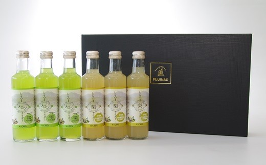 しもつまクラフトサイダー（梨・メロン）【6本入り】【 果汁 フルーツ 果物 飲料 ドリンク 炭酸 200ml プレゼント お中元 お歳暮 】