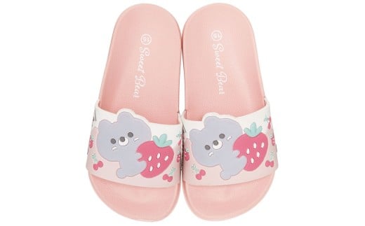 【ふるさと納税】 キッズ シャワー サンダル 15.0cm～17.0cm Sweet Bear 子供 こども かわいい 夏 海 ビーチ スケーター skater クマ くま 女の子 女子 サンダル 靴 くつ プール 海水浴 子ども キャラクター 奈良県 奈良市 なら