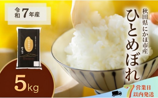 
                  令和7年産 ひとめぼれ 5kg 米 お米 白米 精米 こめ コメ 令和7年 秋田県産
                
