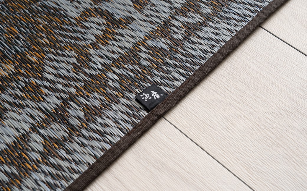 人気の復刻いぐさラグ いぐさラグ DXヒストワール 95cm×150cm GY（グレー）