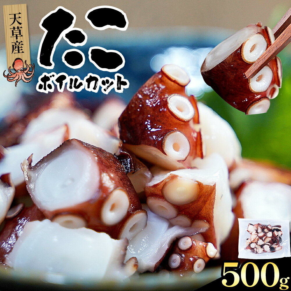 【ふるさと納税】天草産 タコ ボイルカット 合計500g 高橋商店《30日以内に出荷予定(土日祝除く)》タコ 蛸 冷凍 カット済 小分けパック ボイル お刺身 たこ飯 たこ焼き ぶたあえ タコパ 唐揚げ 酢の物 国産 天草 苓北 熊本 送料無料【配送不可地域あり】