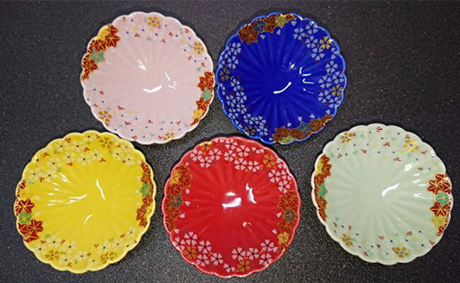 【ふるさと納税】カラフルな小皿5枚セット カーボンゼロ A18-177