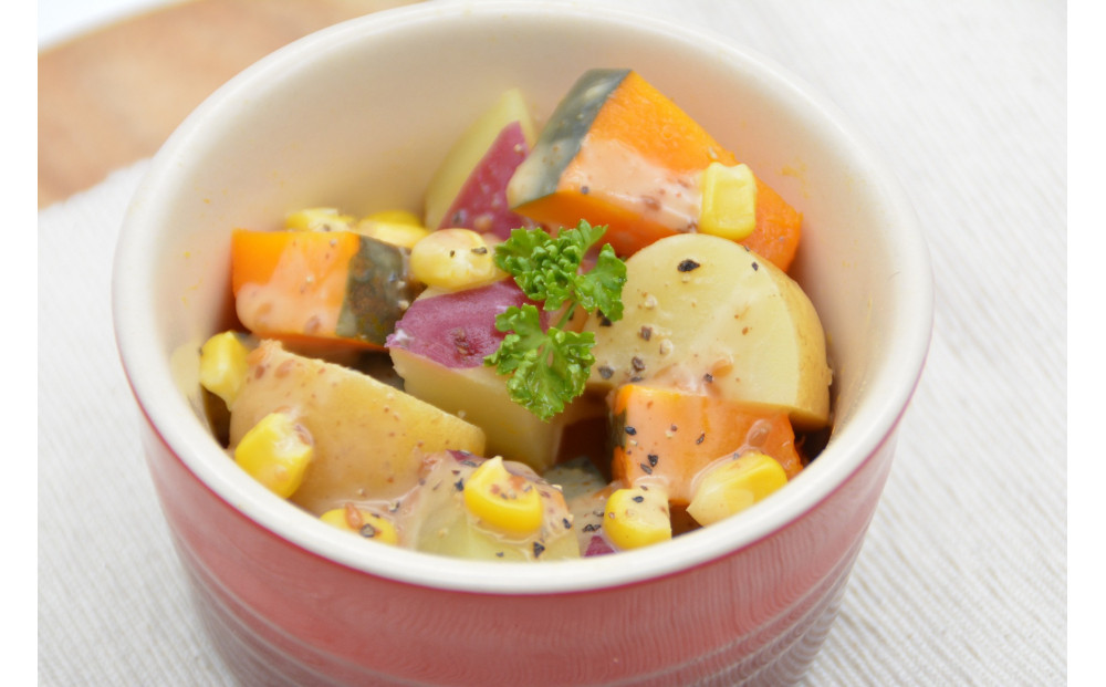 雲仙ブランド認定商品あつ子さんの下茹で野菜お手軽料理　計5個（3種）