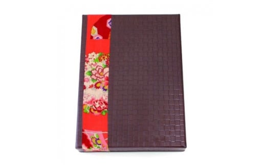 柿渋塗 四つ目箱 A4サイズ こげ茶布付【TN103】