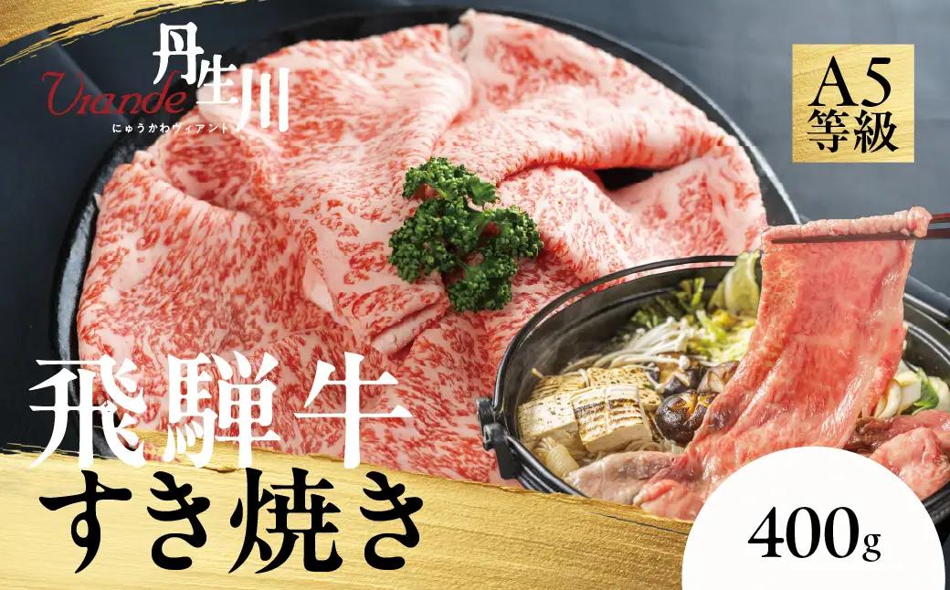 飛騨牛 A5等級 サーロイン すき焼き 400g | 黒毛和牛 ブランド牛 和牛 牛肉 鍋 飛騨高山 丹生川精肉 JJ002VC13