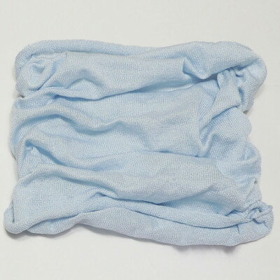 【ふるさと納税】日本製 シルク100% スヌード 筒形 耳穴4穴 ネックウォーマー(ブルー) (741-7588)【1630375】