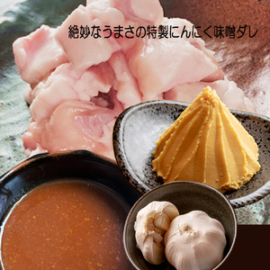 【 訳あり 】 国産牛 大トロホルモン にんにく味噌味 1kg ： 100g×10 小分け パック ニンニク ガーリック 味噌味 ホルモン 焼き 焼肉 味付 小分け 冷凍 味噌だれ 不揃い 焼き肉 炒