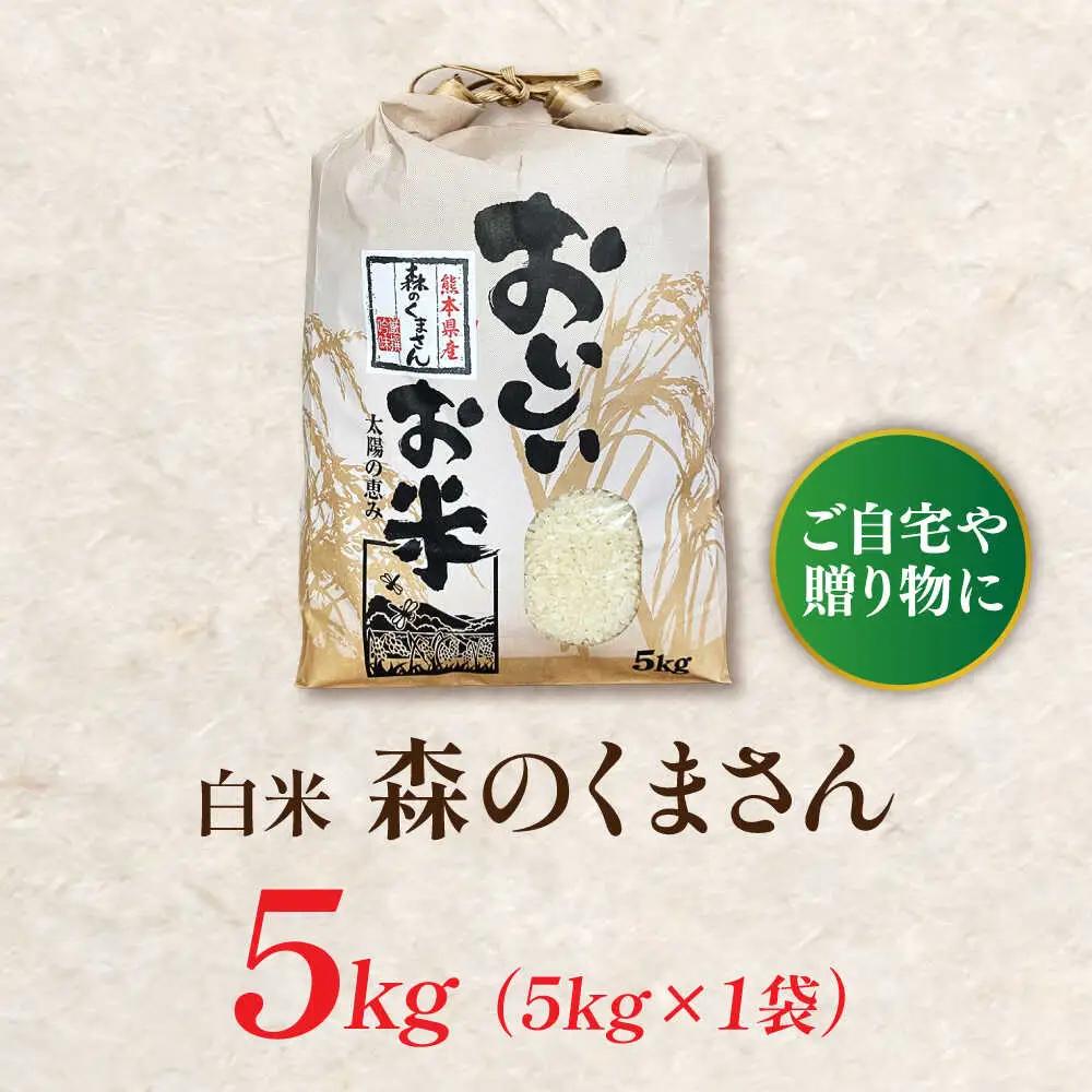 〈令和8年度産米〉先行予約 熊本県産 お米 森のくまさん 5kg 【すみれファーム】 令和7年産 [ZEP072]