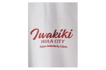 いわき市発D2Cブランド「yourmood」　Iwakiki　ロングスリーブTシャツ　WHITE_XL