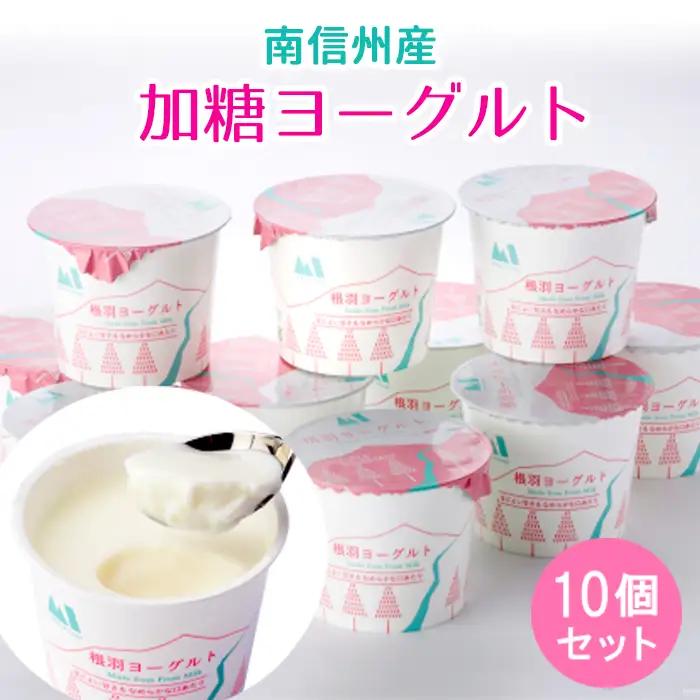 学校給食にも採用！南信州根羽村産 なめらか加糖ヨーグルト 10個入り ヨーグルト 