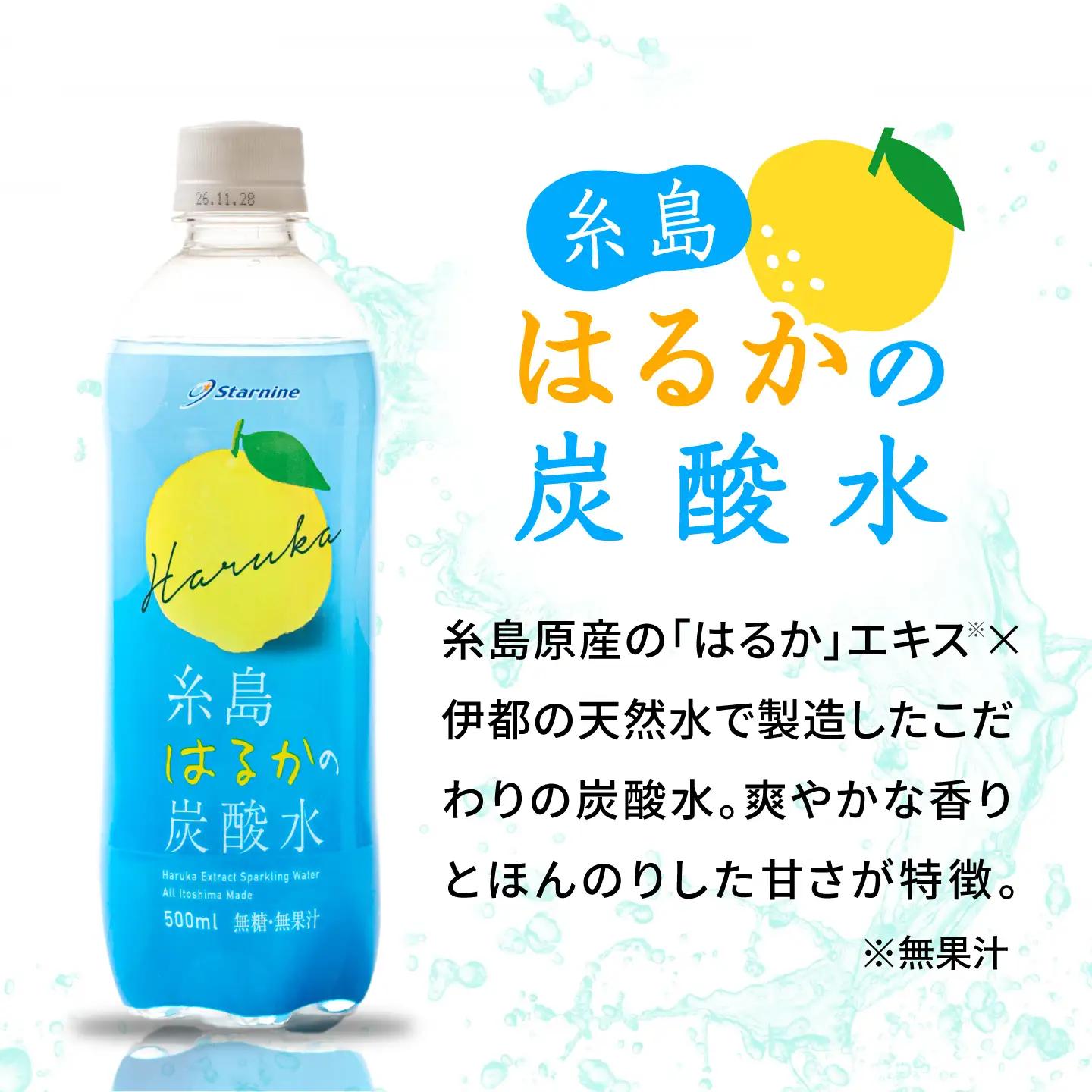 【期間限定】糸島はるかの炭酸水 500ml 24本入  [ARM021] 炭酸水
