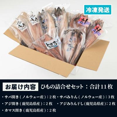 ふるさと納税 いちき串木野市 【令和7年お歳暮対応】サバ・アジ・カマスのひもの詰合せセット5種11枚 |  | 02