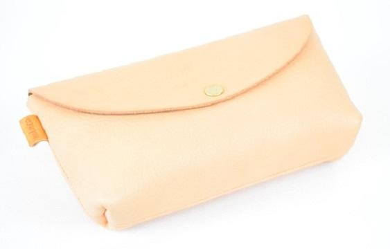 
【全6色】栃木レザー ポーチ02M　小物入れ バッグの中もスッキリ 化粧ポーチ/Pouch　02/M/minca　425
