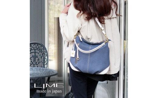 
                  LIME（ライム）　デニムレザー　２wayショルダーバッグ【ご希望のお色をお選びください】
                
