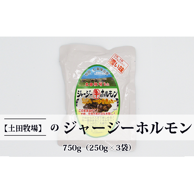 ジャージー牛をまるごと煮込んだ ジャージーホルモン750g（250g×3袋 味噌味） 肉の加工品 加工食品 