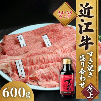 ふるさと納税 竜王町 近江牛 すき焼き 盛り合わせ 特上 600g EH006