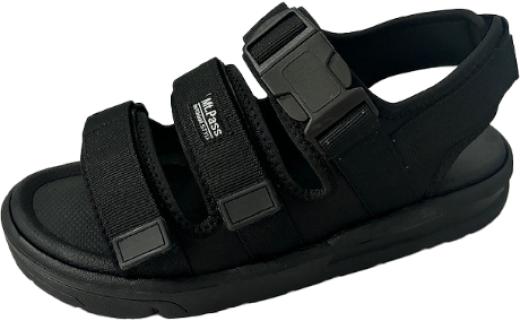 メンズ ベルト付きサンダル　MMH1878　（ブラック、LL）