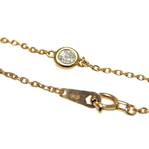 K18ピンクゴールド「一粒石」ダイヤチェーンブレスレット【0.10ct-3】