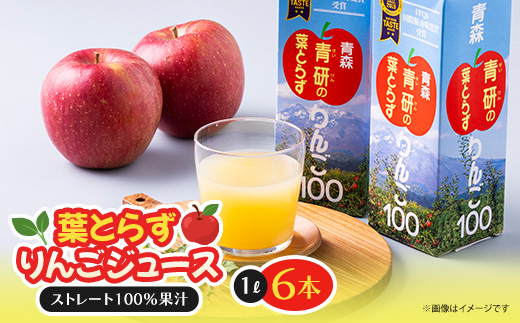 葉とらずりんごジュース　1000g×6本入り