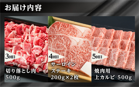 定期便 飛騨牛 三昧 肉 全5回 定期便 [S526_fu]
