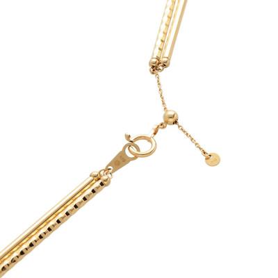 ふるさと納税 魚津市 K18 パイプ2連デザインチェーンネックレス |  | 02