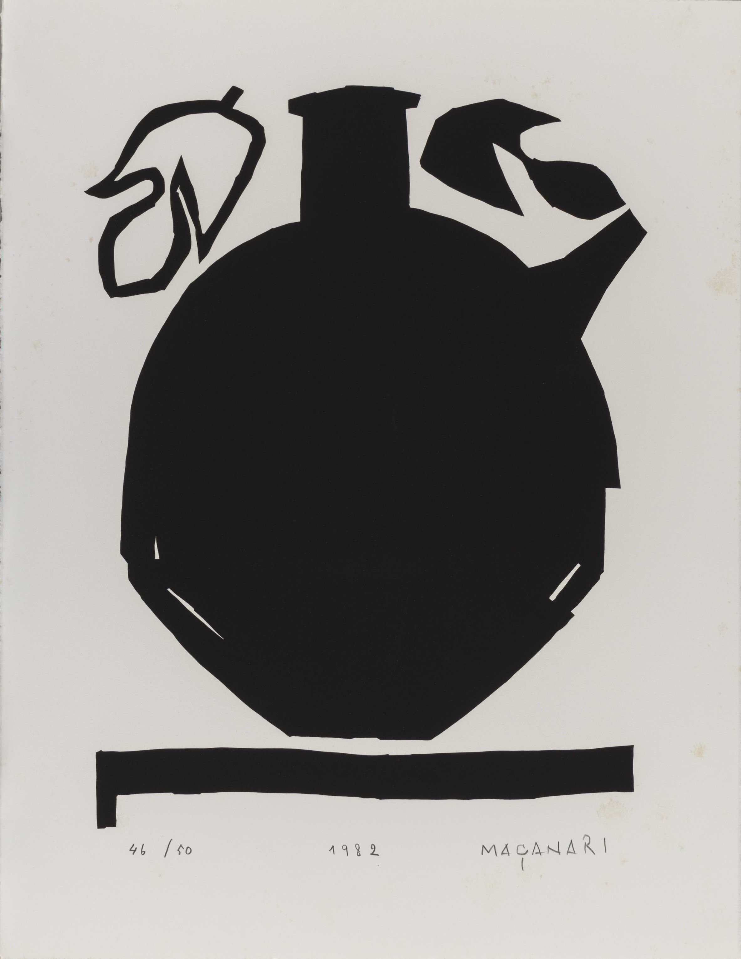 
                  村井正誠【版画作品（エディションナンバー付）額装】壺 Vase
                