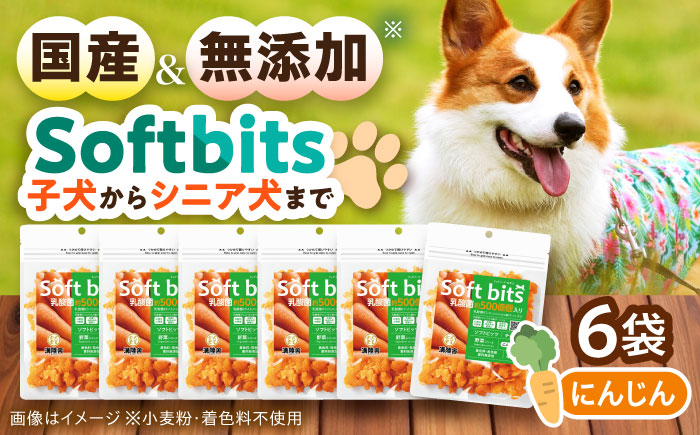 Softbits ドッグフード にんじん（40g×6P）/ ドッグフード 犬 いぬ ドッグ おやつ ペットフード / 大村市 / サポート [ACAM020]